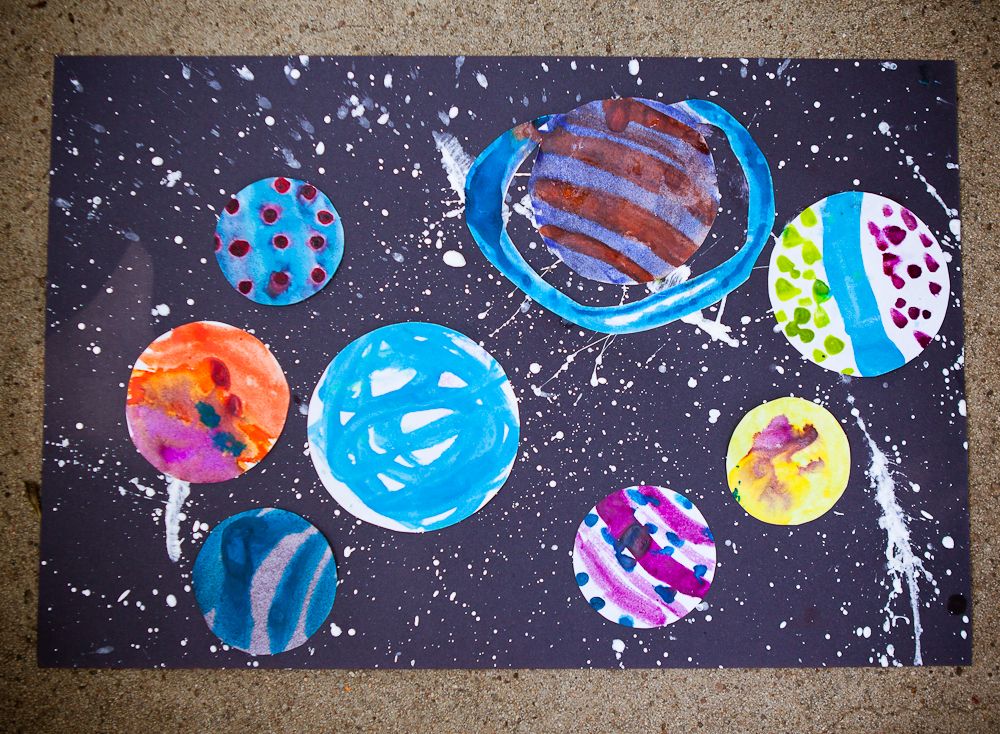 Космос 1 младшая. Солнечная система для детей пластилинография. Рисование для детей космос. Рисунок на тему космос. Космос планеты для детей.